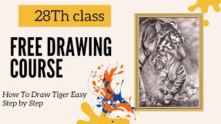 How To Draw Tiger | How To Draw Animal Step by Step | VN Art |