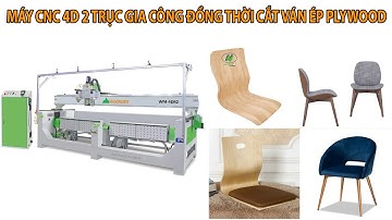 Máy cnc 4D 2 trục gia công tựa ghế Plywood, ghế KFC, Sofa WM-4DR2