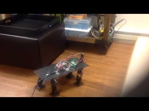 Arduino Quadruped Robot, Autonomous Movement - YouTube
