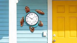 Turtle Clock Review, MUMTOP Turtle Outdoor Clock Waterproof, 12 6 Inch Outside Wall Clock