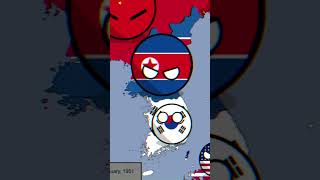 Korean War With Countryballs
