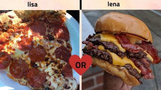 Lisa or Lena FOOD 🍩 (would u rather) PoKeUnicorn #1