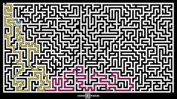 Maze Puzzle Challenge with Animated Multi Solutions | Difficulty Level 6 | Maze Game No. 70