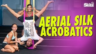 Aerial Silk Acrobatics | Gabi Butler Cheer