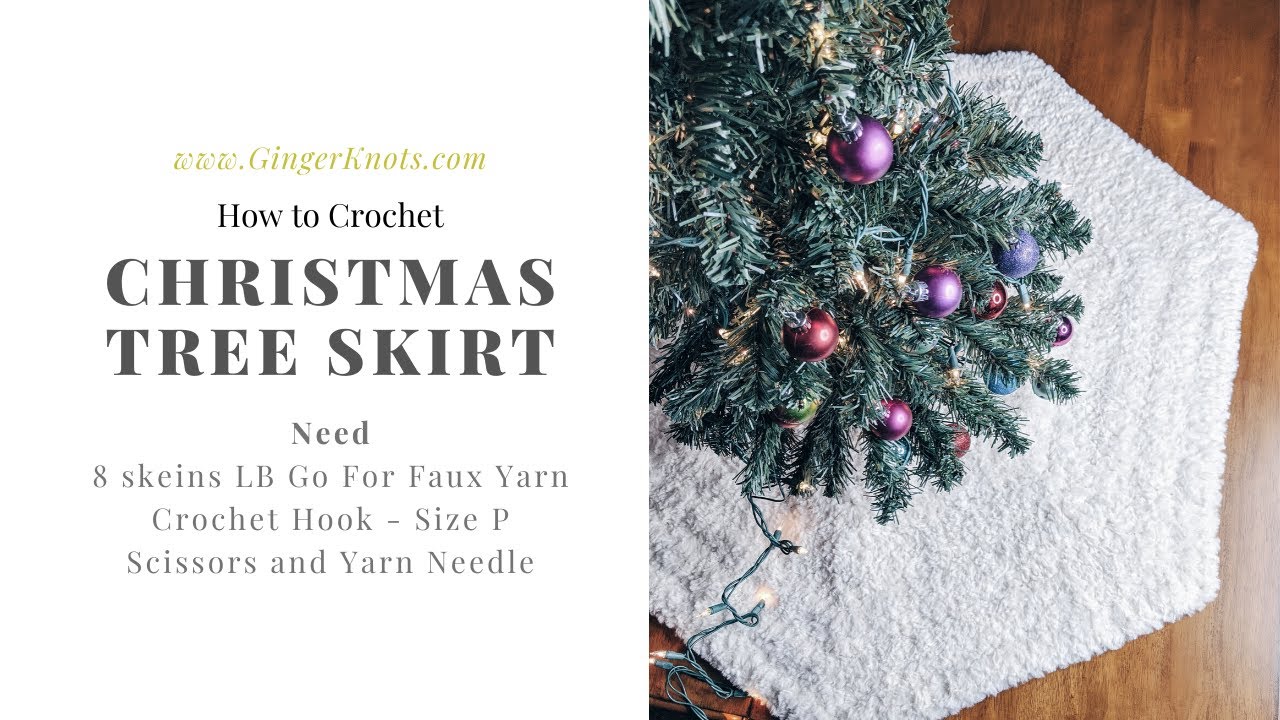 crochet christmas tree skirt youtube