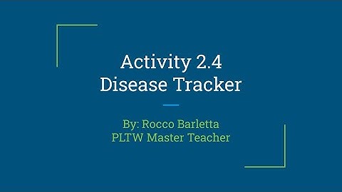 Activity 2.4 - Disease Tracker Program (Working with Data)