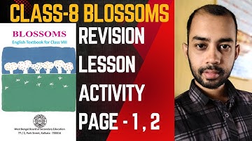 Class 8 English Revision Lesson Page 1 2 / Class VIII Blossoms Page 1 2 / Class 8 English activity 1