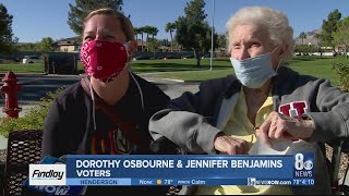 96-Year-Old woman votes for the first time in 20 years