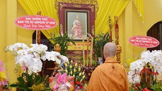 Đức Pháp chủ GHPGVN về tổ đình Thiên Thai (BR-VT) tưởng niệm Đại lão Hòa thượng Thích Thiện Hào