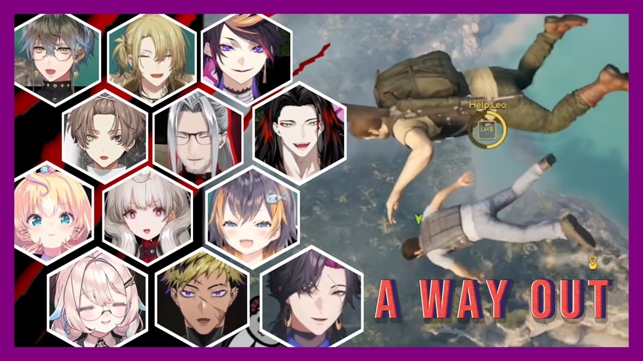 [𝙽𝚒𝚓𝚒𝙴𝙽 𝚁𝚎𝚊𝚌𝚝𝚜 Ep. 28] Vtubers Reaction to A Way Out: Vincent and Leo's Parachute Scene