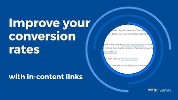 Increase your conversion rates with simple links usingThrive Architect and Thrive Leads