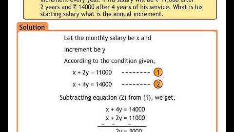 Application of simultaneous equations  : SundaramEclass Algerbra concepts (9-10 grade)
