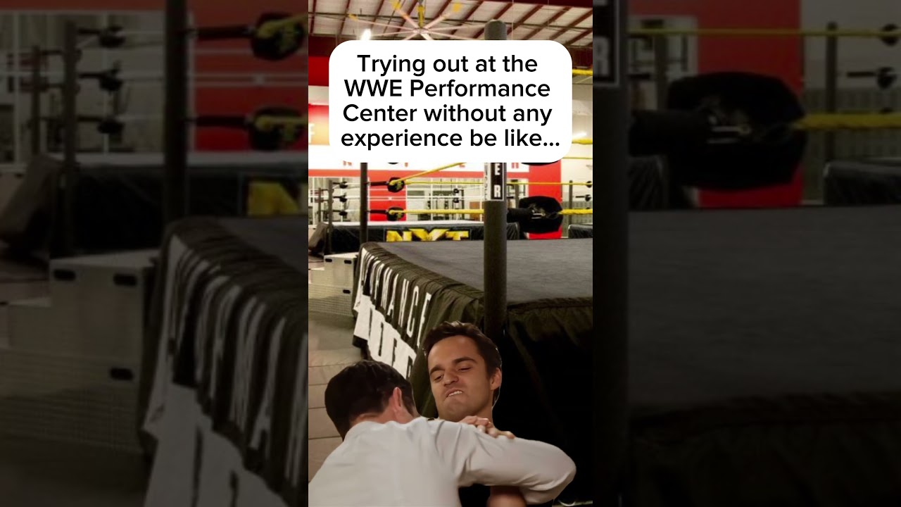 WWE Performance Center tryout 😂 #wwe #wrestling #fyp