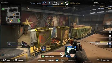 Coldzera  quad kill 1v2 clutch Liquid  ESL One Cologne 2016