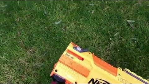 Nerf Stampede ECS (modded) Range Test & ROF Test