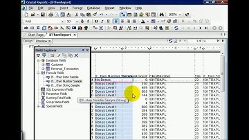 SAP Crystal Report Working with if..   then Numbers