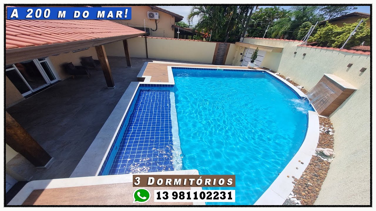 🏠 Casa magnífica na praia a 200 m do mar assista até o final