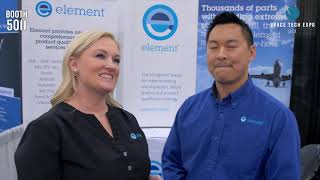 Element Materials Technology talks to EXPO TV at Space Tech Expo USA 2019