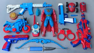 Found Grabbing Superman Action series & Toys Equipments, Scar Gun Surprising Airplan, Motor Bike
