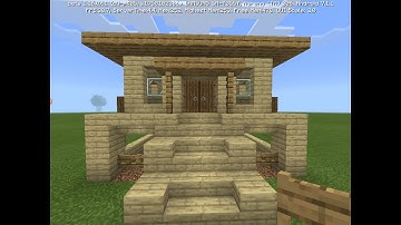 Minecraft Simple Birch Starter House Tutorial | How To Build a Starter House in Minecraft