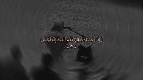 ﴿إِنَّا وَجَدْنَاهُ صَابِرًا نِعْمَ الْعَبْدُ﴾ اجمل ما قرأ القارئ محمد النقيدان