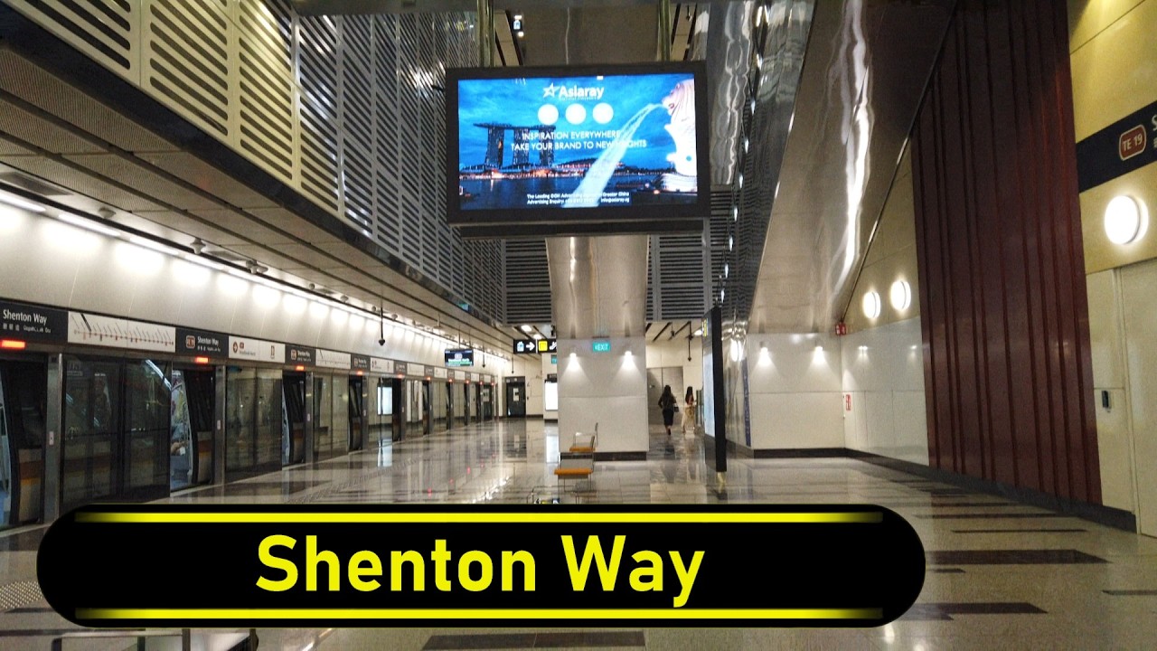 MRT Station Shenton Way - Singapore 🇸🇬 - Walkthrough 🚶
