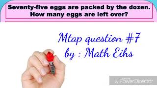 Math question # 7: Dozen problem