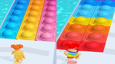 Pop It Run! very Satisfying and Relaxing ASMR Slicing game