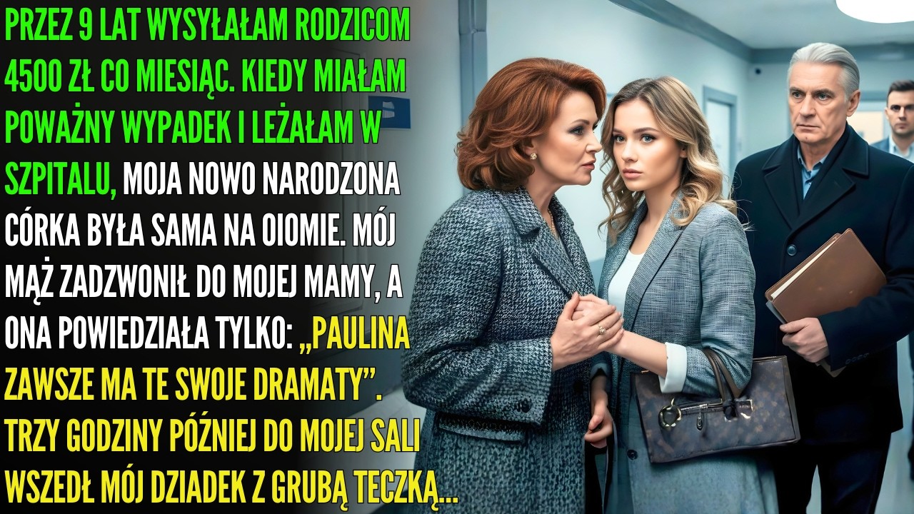 Rodzice olali moją noworodkę po wypadku… a dziadek wszedł z teczką i ich zmiażdżył