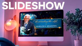 Funeral Slideshow Template for Canva | DIY Memorial Video for Celebration of Life | Animated Tribute