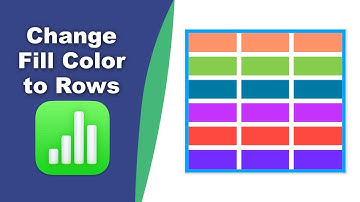 How to change rows fill color in Apple Numbers (Spreadsheet) on Mac