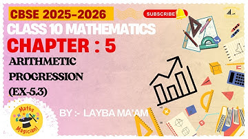 Class 10 Maths Chapter 5 📈 | Arithmetic Progression Ex 5.3 | CBSE 2025-26 ✨