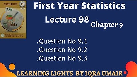 First Year Statistics  chapter 9 || Lecture 98 || Question 9.1 to 9.3 Complete binomial distribution