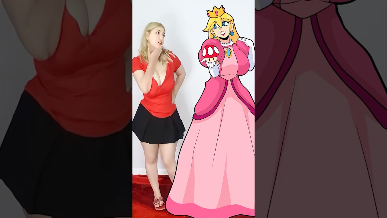 PRINCESA PEACH 2D VS 3D 👑
