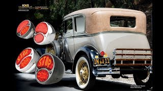 Model A LED Stop Script Tail Lights by KNS Accessories