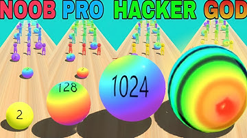 NOOB VS PRO VS HACKER VS GOD in Crazy Merge Ball