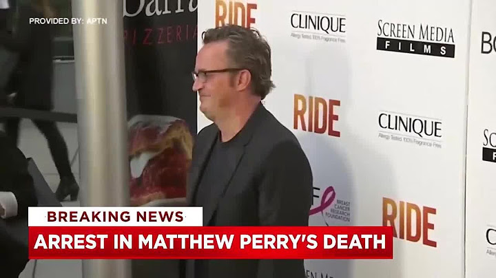 Arrest made in death of 'Friends' star Matthew Perry