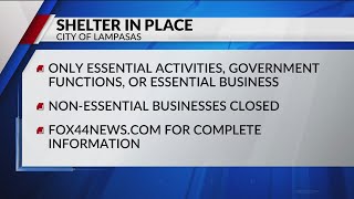 City of Lampasas issues Shelter in Place directive