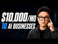 I Would Start These 10 AI Businesses in 2026 to Make Up To $10K a Month as a Solopreneur