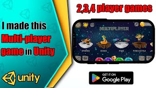 2 3 4 player mini games in Unity | Unity 2D mini games tutorial screenshot 4