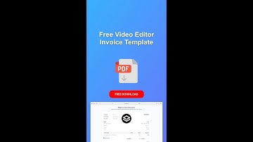Video Editor Invoice Template #invoicegenerator #invoicetemplate
