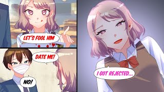 ［Manga dub］A Queen Bee asked me out as fake confession so I rejected her and...［RomCom］