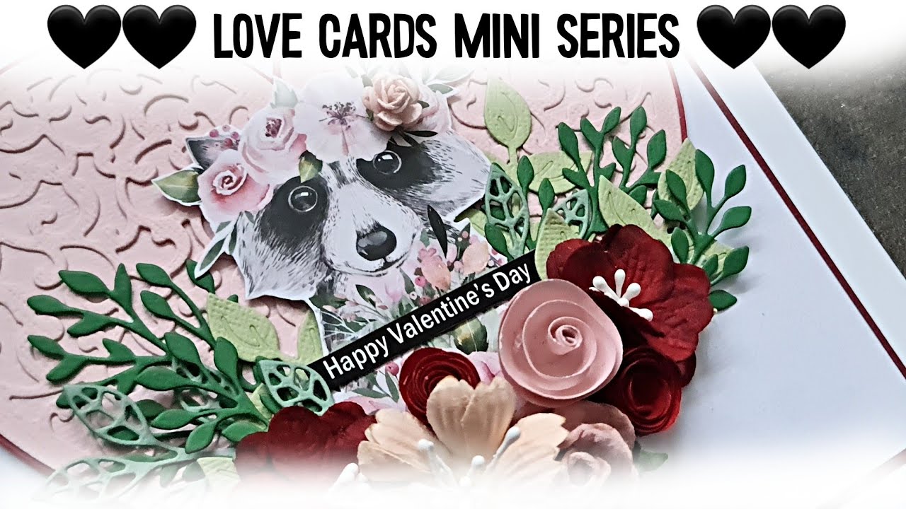 Серия мини-открыток на любовную тематику | Урок | #Открытка2