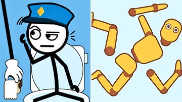 Thief Puzzle VS Kick & Break The Ragdoll Games (RAGDOLL BREAK) - Satisfying ASMR Gameplay All Level