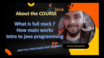 java full stack made easy session 1