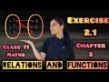 Relations and Functions | Chapter 2 | Exercise 2.1 | Class 11 Maths NCERT | DIYA SHARMA 