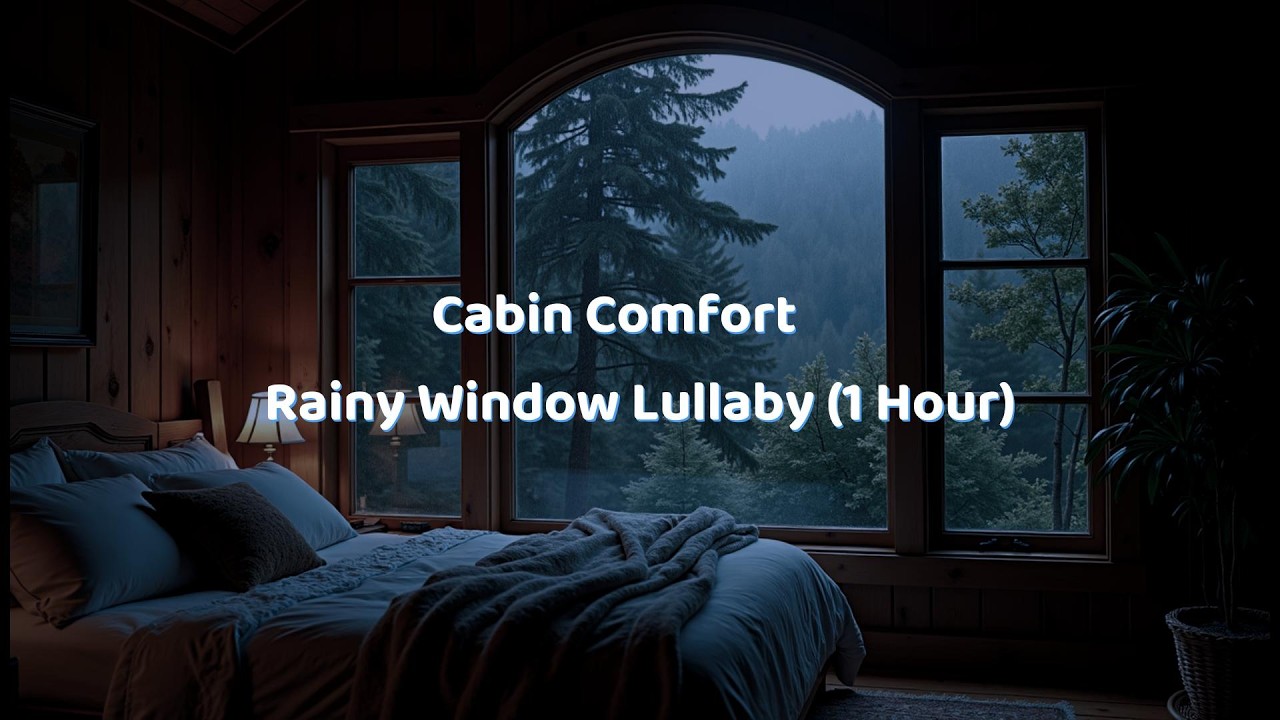 Cabin Comfort — Rainy Window Lullaby (1 Hour)