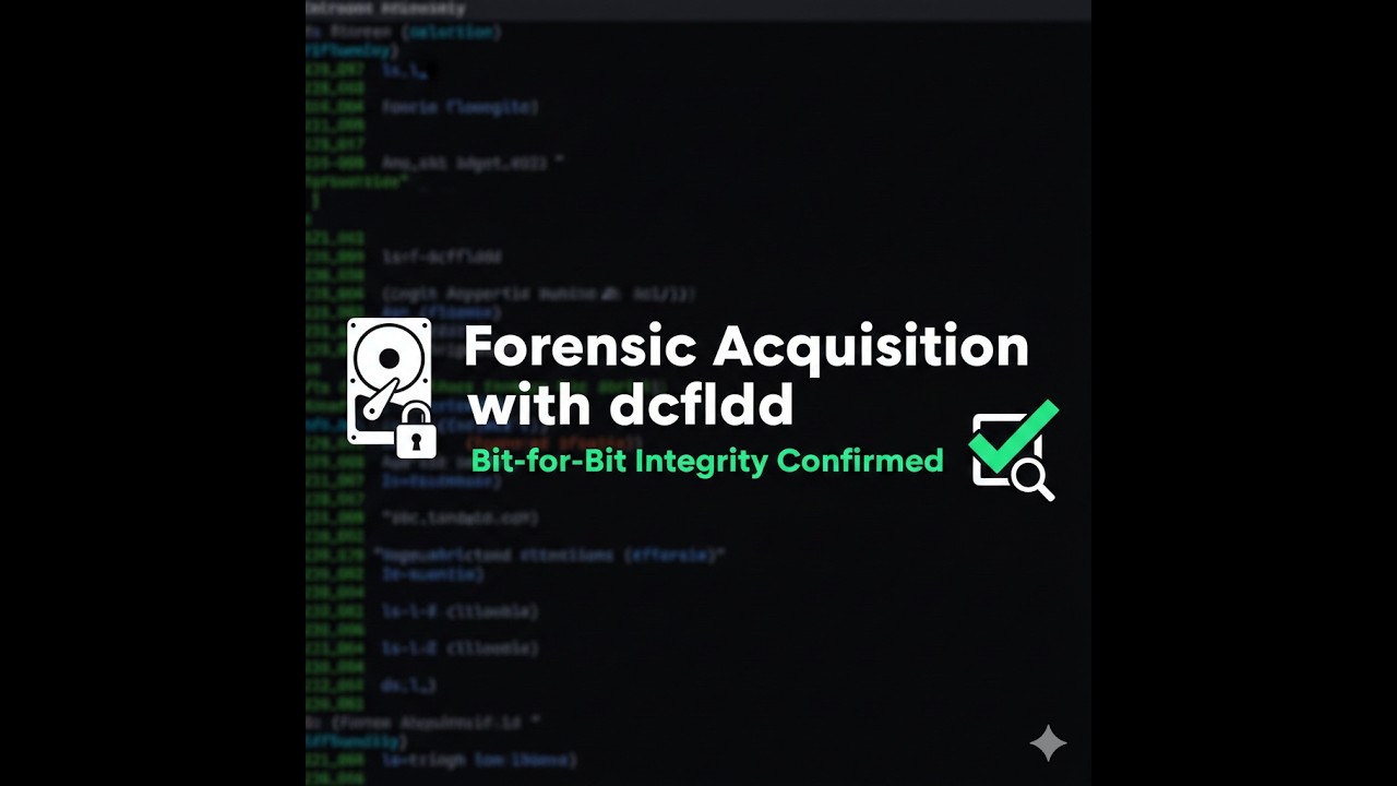 Non-Volatile Forensic Data Acquisition using dcfldd