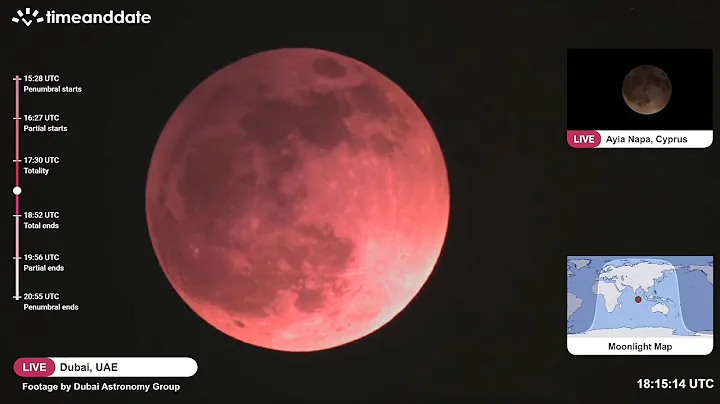 Watch the moon turn blood red in this lunar eclipse time-lapse