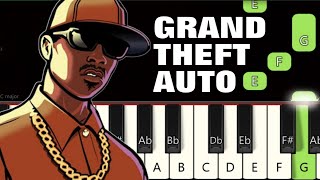 GTA San Andreas Theme 🔥 | Piano tutorial | Piano Notes | Piano Online #pianotimepass #gta #gtaonline